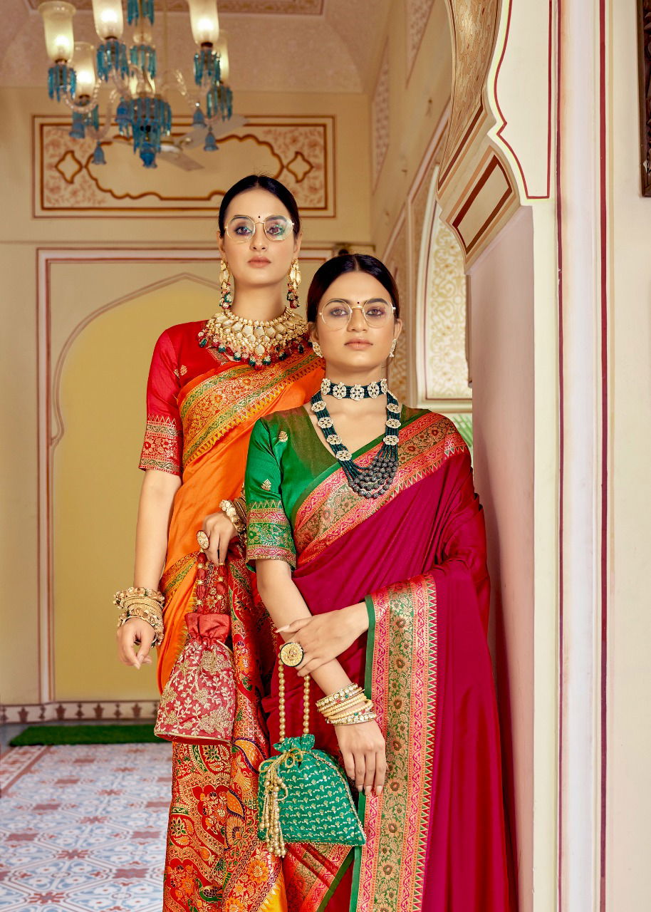 Rajpath Aarchi Silk Designer Fancy Wear Banarasi Silk Latest Saree Collection